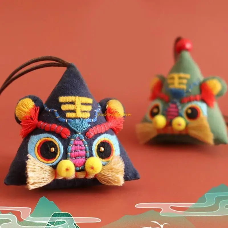 

WXTD DIY Chinese Sachet Material Zodiac Plush Material New Year Stuffed Animal Pendant Ornament Material Package
