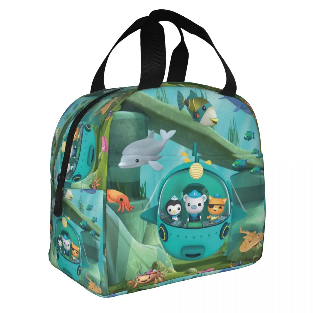 Cute The Octonauts Insulated Lunch Bags Thermal Bag Reusable Animal Cartoon Large Tote Lunch Box Men Women College Outdoor