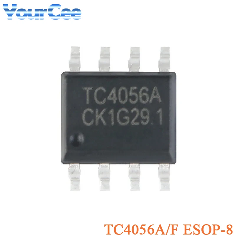 50pcs/20pcs TC4056A ESOP-8 TC4056 4056 4056A SOP8 1A Linear Lithium Battery Charging Charger IC Compatible with TP4056 Chip