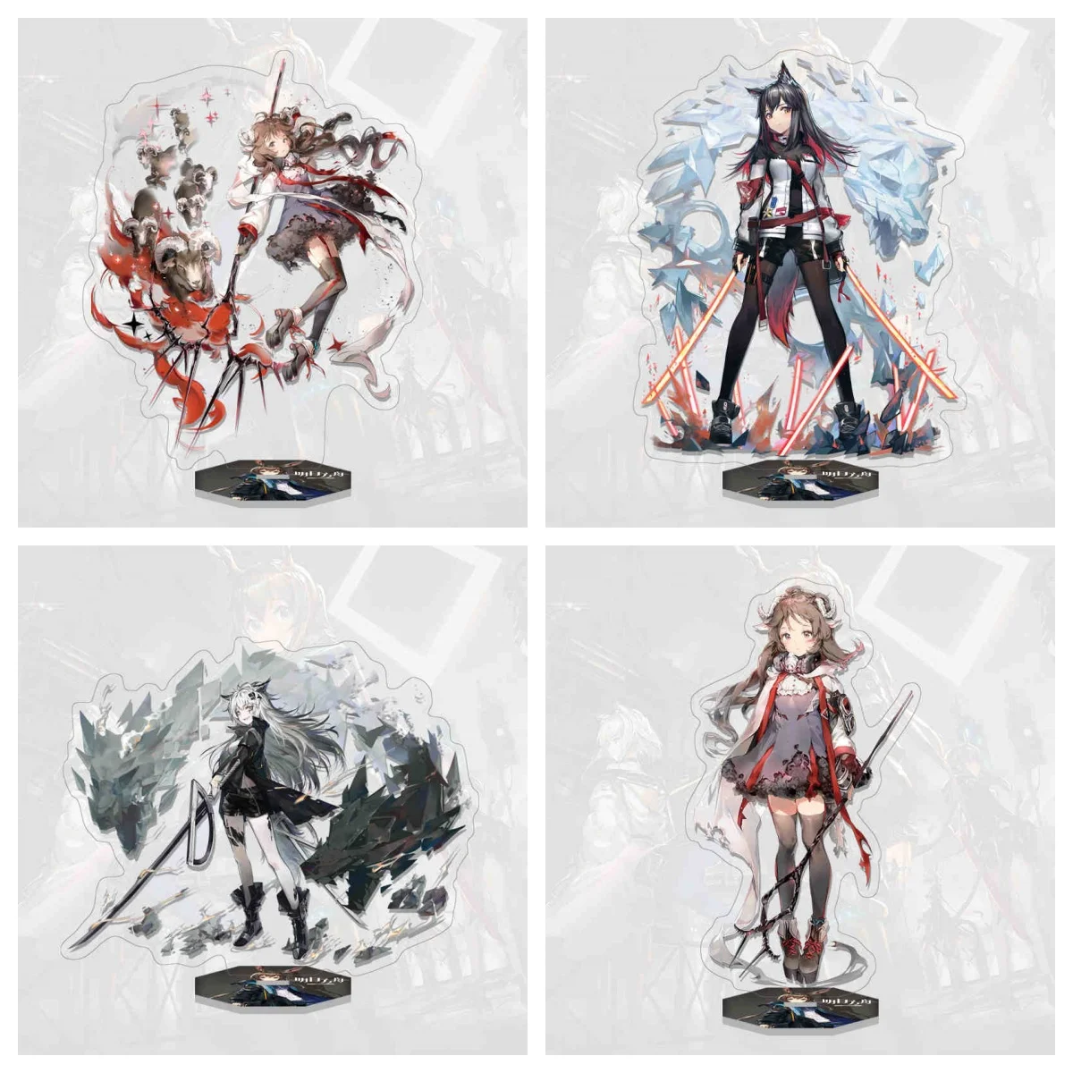 Game Arknights Acrylic Stand Creativity Desktop Standing Plate Model Put up a birthday present 15cm