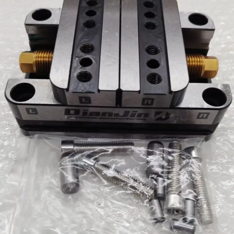 DJ-80120S Self-centering Vise Positive 4-5 Axis Fixture Paired with Zero Point Quick Change Four Axis L-block Bridge Board