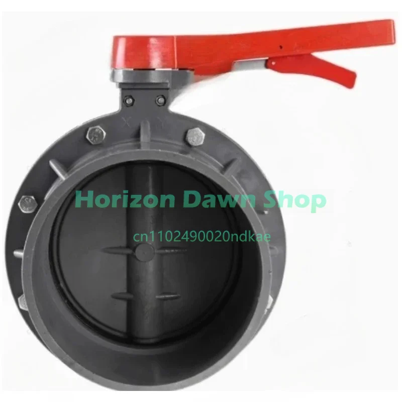 DN200 PVC Butterfly Valve | Socket Type One-Piece Disc Valve