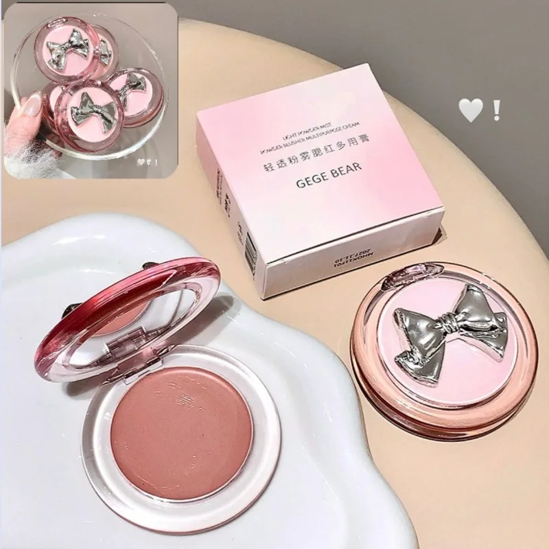 

Bow Smooth Blush Cream Multi-purpose Extended Colors Blush Eye Shadow Not Easy To Fade Matte Velvet Lip Glaze Wholesale Hot Sale