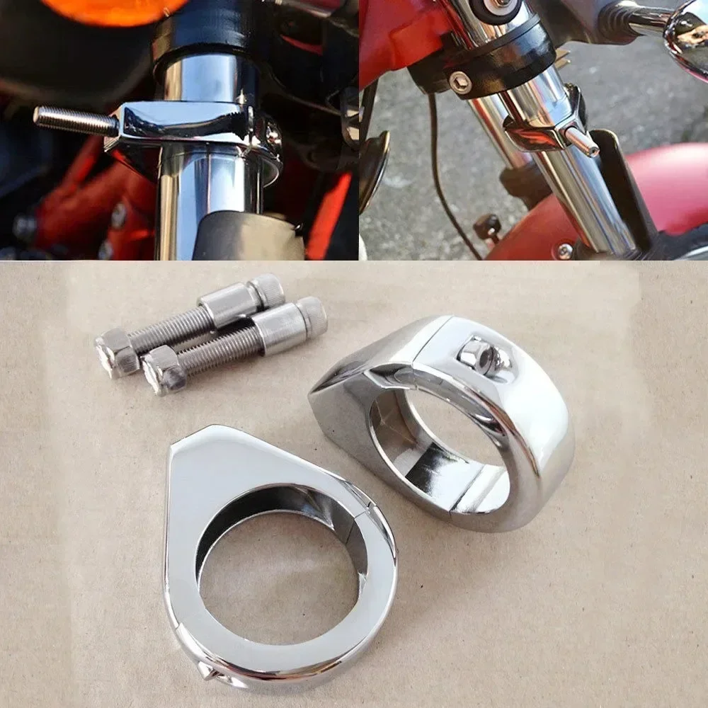 Зажимы для указателей поворота для крепления кронштейна Harley-Davidson Softail, 41 мм, вилка, детали мотоцикла
