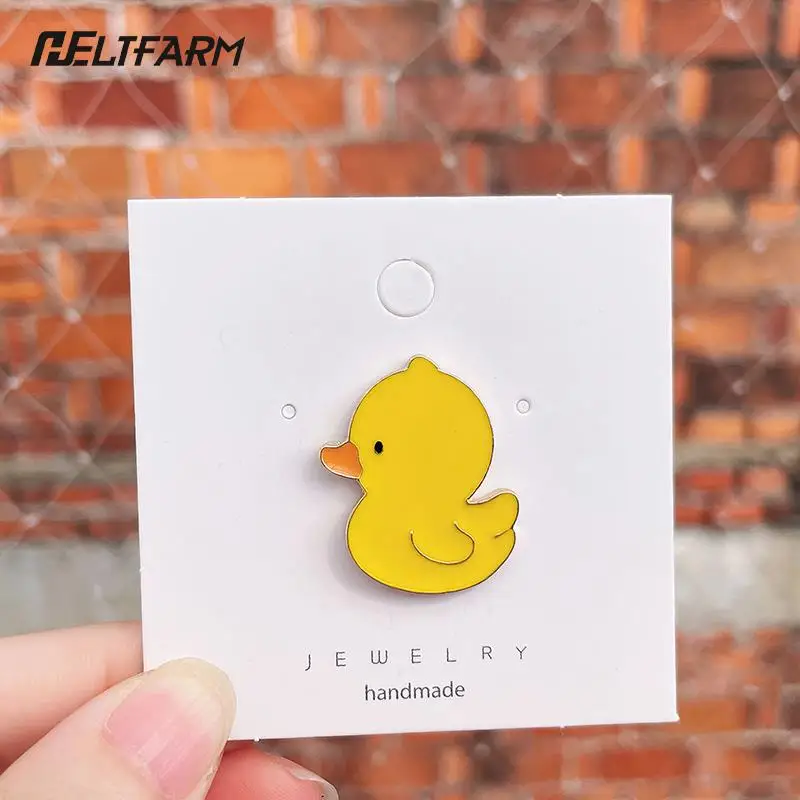 Cute Cartoon Brooch Animal Sprouting Duckling Badge Student Pencil Bag Personalized Bag Pin Clothes Accessories