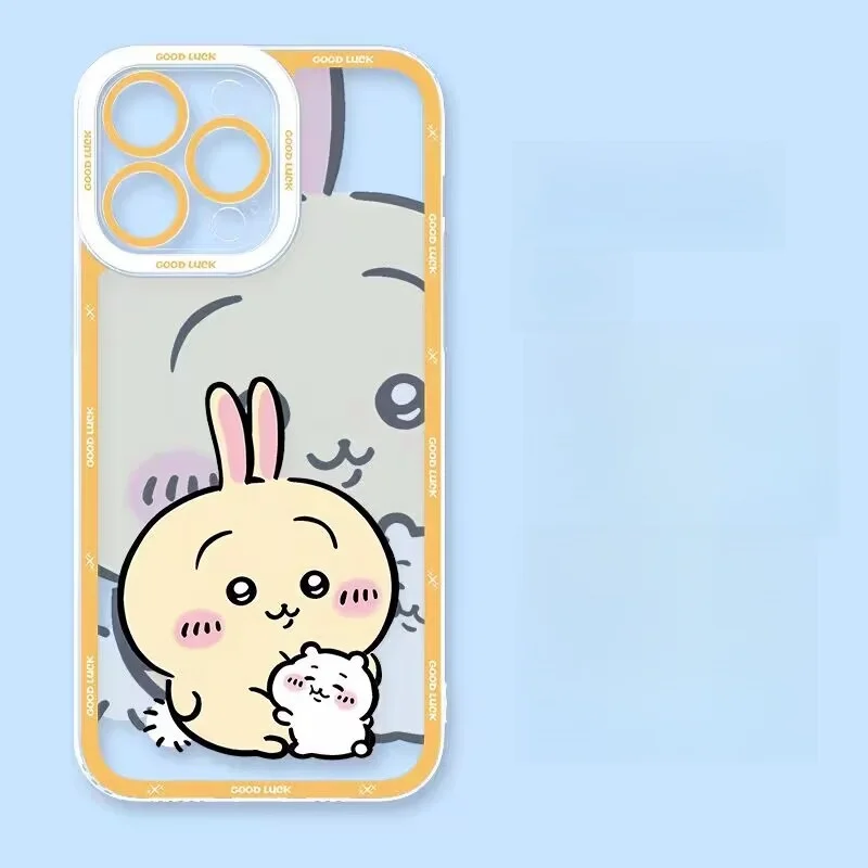 Chiikawa Usagi Hachiware Phone Case For Samsung Galalxy S25 S24 S23 S22 Plus Ultra S24 FE A56 A55 A54 A35 A16 A06 5G cover Soft - náhled 2