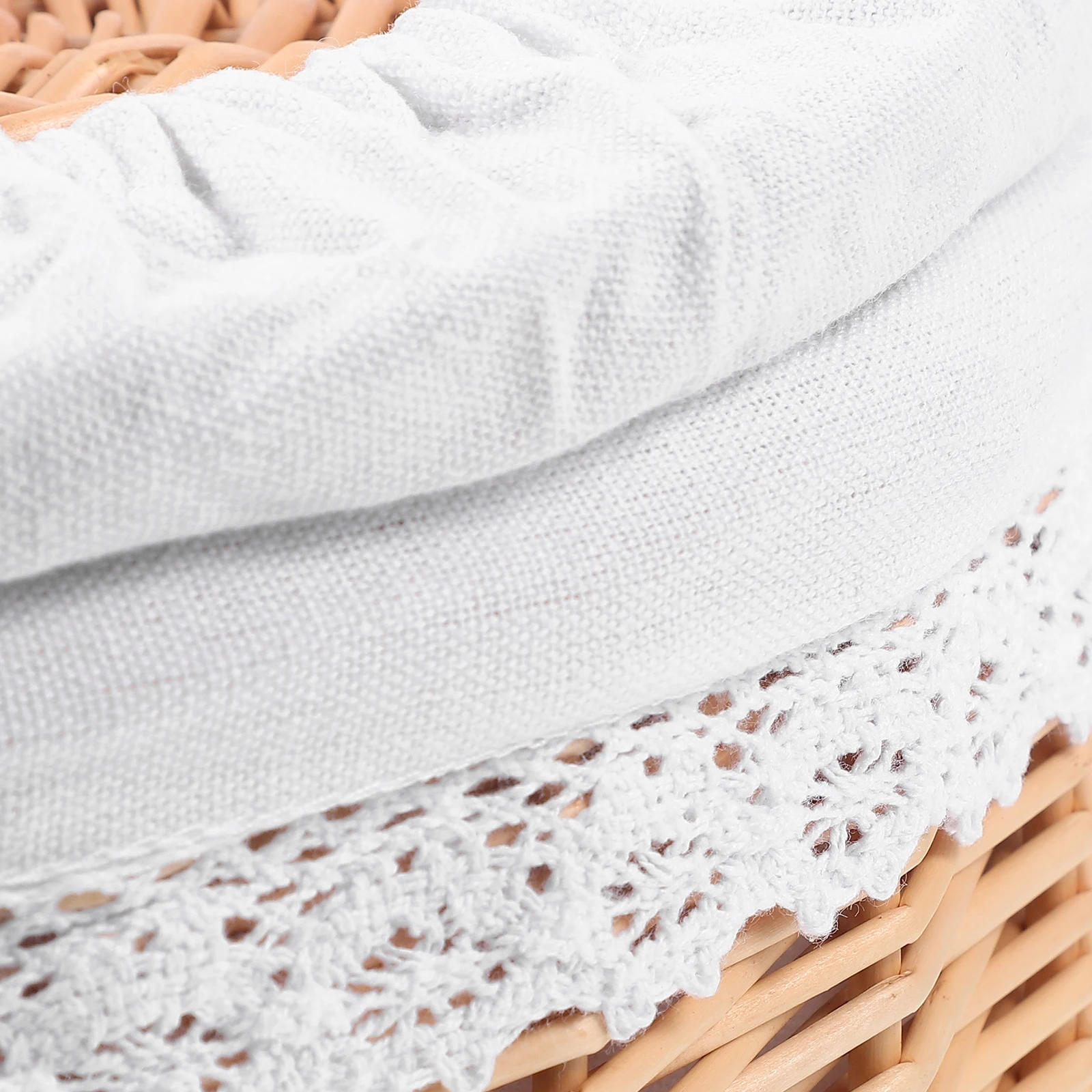 

Food Storage Basket Woven Craft Bread Decorative Snack Pans Sourdough Kitchen Countertop Pantry Premium Material Lid Included