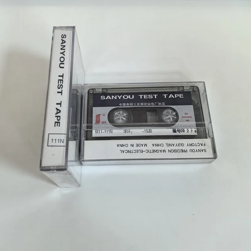 TEST TAPE SANYOU MTT-111N W&F/SPEED 3KHZ-10DB,SPEED & FLUTTER TAPE SPEED TEST WOW AND FLUTTER TEST