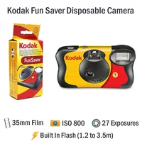 Original Kodak FunSaver 35 mm impermeable HD Power desechable cámara de película puntual y puntual de un solo uso con flash - 27/39 exposiciones