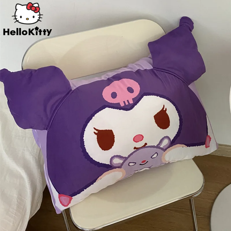 Sanrio Kawaii Pillow Case Kuromi Melody Cinnamoroll Hanyodon Children Cartoon Printed Pillowslip Y2k Student Fashion Pillowcase