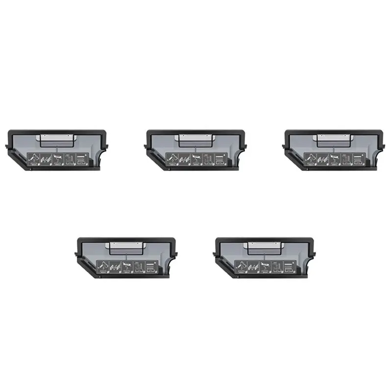 

Контейнер для пыли A01V-5X, запчасти для пылесосов ECOVACS Deebot X1 OMNI/TUBRO T10, аксессуары для пылесборника, черный цвет