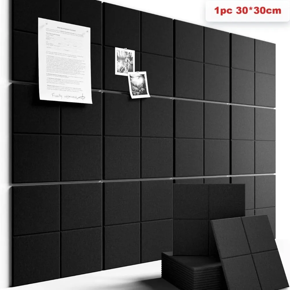 Adhesive Felt Bulletin Board Felt Material Noise Reducing Pin Board Sound Absorbing Memos Board Photo Display Board Wall Decor