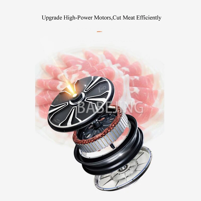 آلة تشكيل لفة لحم الضأن المجمد المنزلية من BABEJING، آلة تقطيع اللحوم المجمدة والبطاطس الكهربائية التجارية