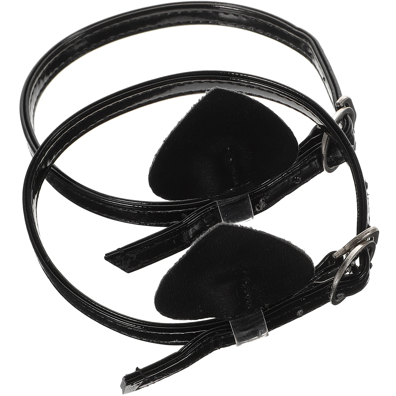 

Elastic Shoelaces Buckle for Women Black Pumps High Heel PU Material Comfortable Long Use Durable Fade Resistant