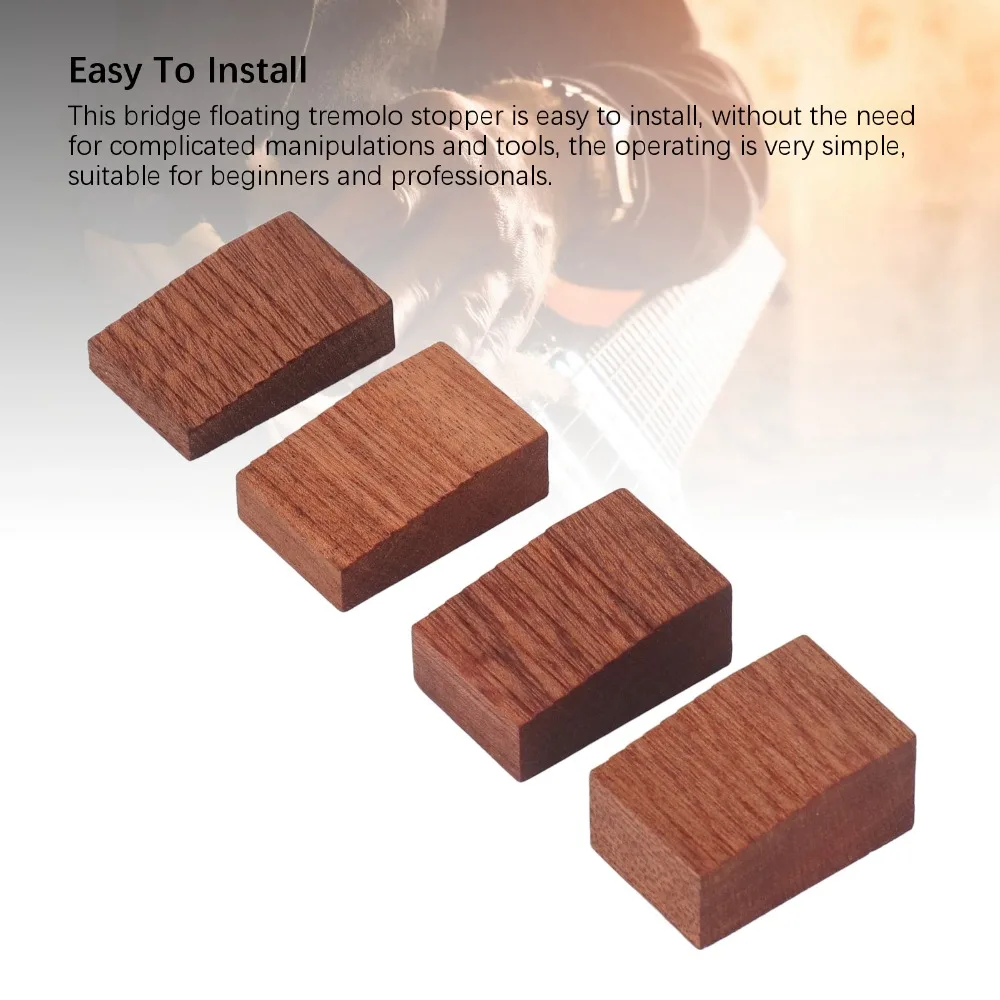 4 Sizes Floyd Rose Floating Tremolo Set Up Blocks Mahogany Mahogany Color Floating Tremolo Stopper Tremolo Trem Wedge