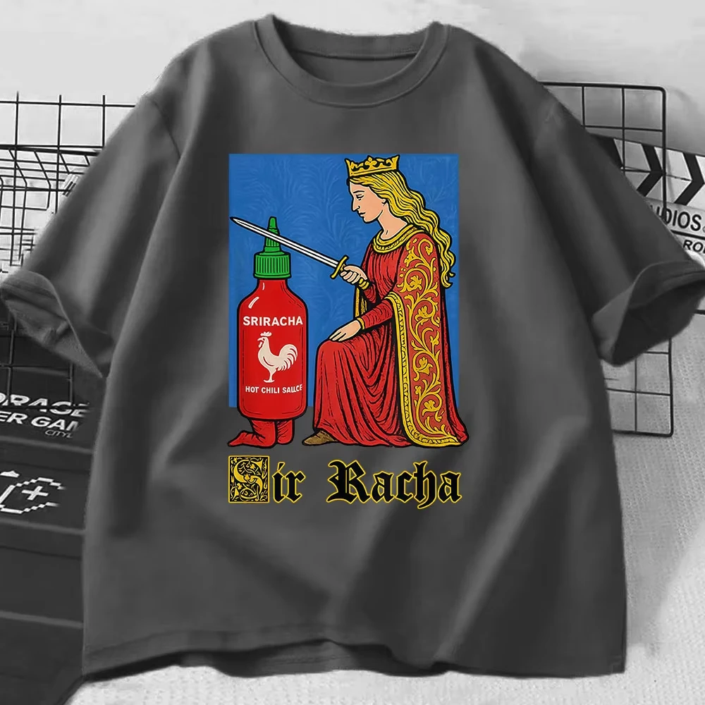 Camiseta con el divertido patón de salsa de Chile de Sir Rachel camiseta عادية الفقرة موخيريس