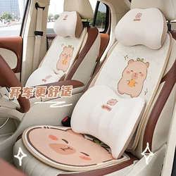 2024 Cartoon Car Seat Cushion Pad Cute Seat Covers Breathable Auto Chair Mat Fashion Interior Decoration Universal Four Seasons