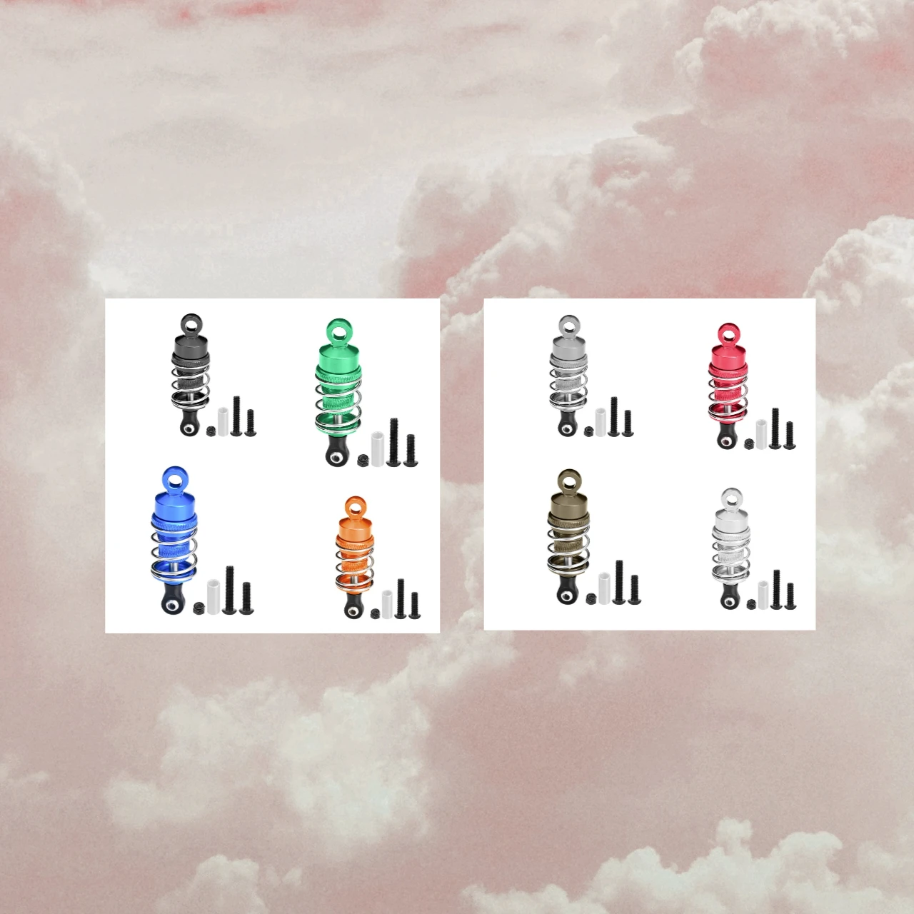 

Алюминиевые амортизаторы GPM (52 мм) для мотоцикла KYOSHO 1/8 NSR500