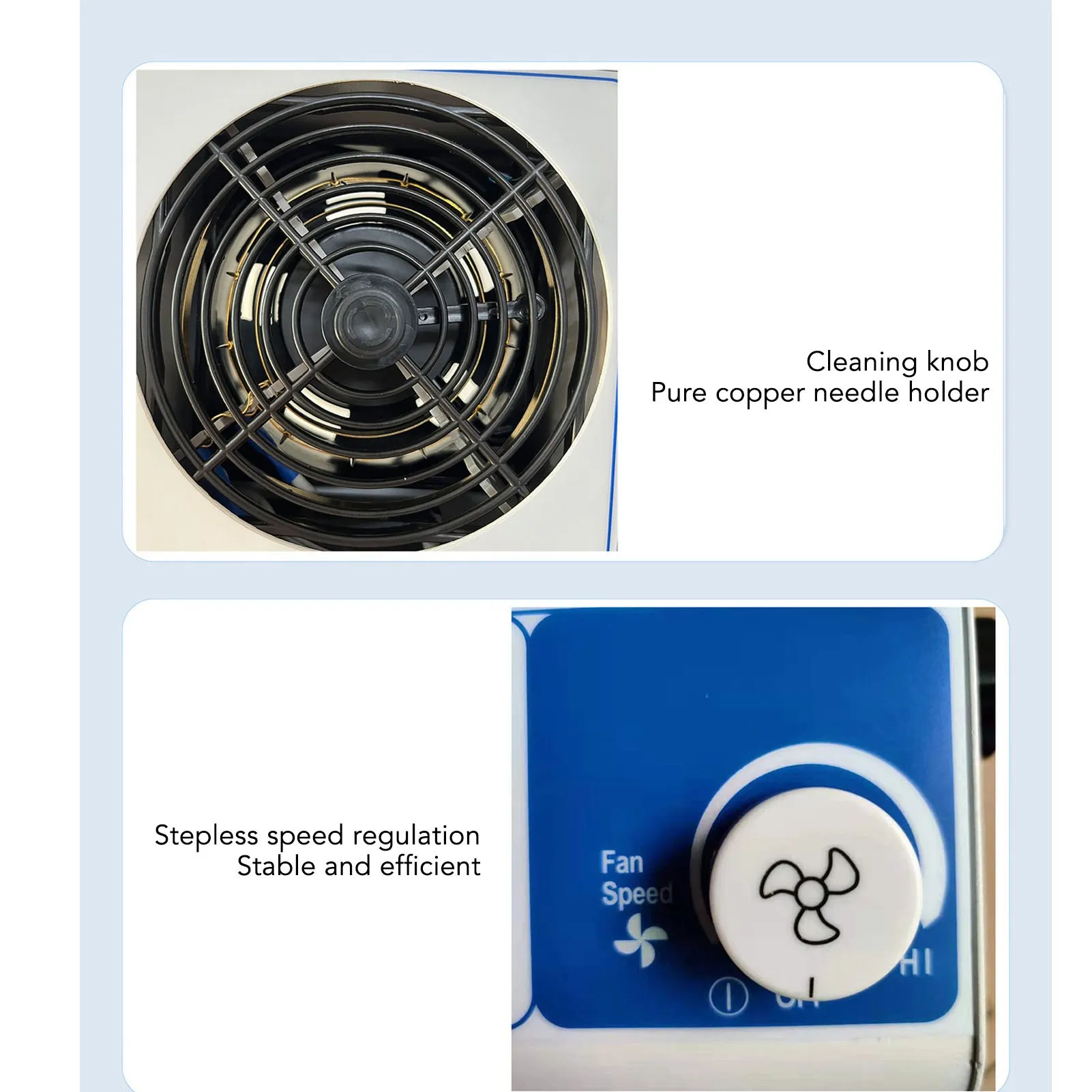 데스크탑 이온화 공기 송풍기 산업용 정전기 방지 먼지 제거 생산 라인용 조정 가능한 ESD 이온화 장치 팬 ESD 이온화 장치 팬