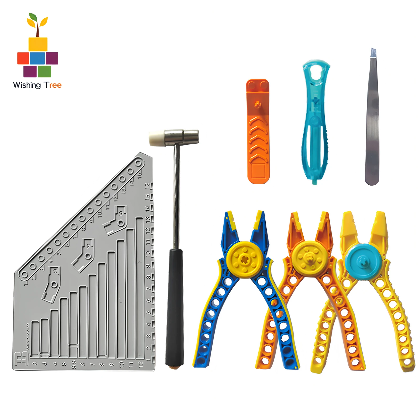 

Multi-functional Building Blocks Tool Kit with Brick Separator, Hammer, Pliers for legoeds Bricks Installation Dismantling