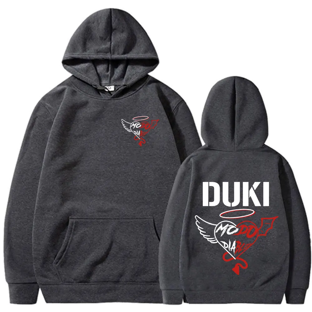 Rapper Duki Modo Dlablo Band Merch Hoodies Mens Women Clothing Fashion Hip Hop Oversized Sweatshirts Vintage Hip Hop Pullovers
