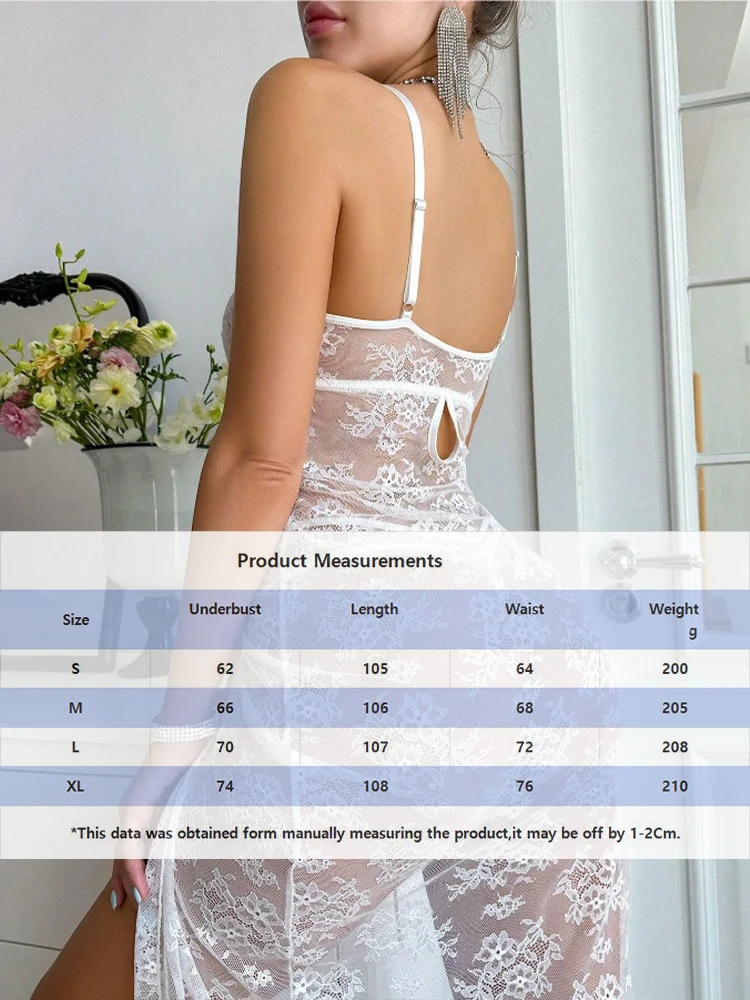 حار مثير Lenceria الملابس الداخلية النساء الغريبة ثوب النوم الدانتيل مجموعة سبليت نوم قميص شفاف g-سلسلة ثونغ الملابس الداخلية مجموعة