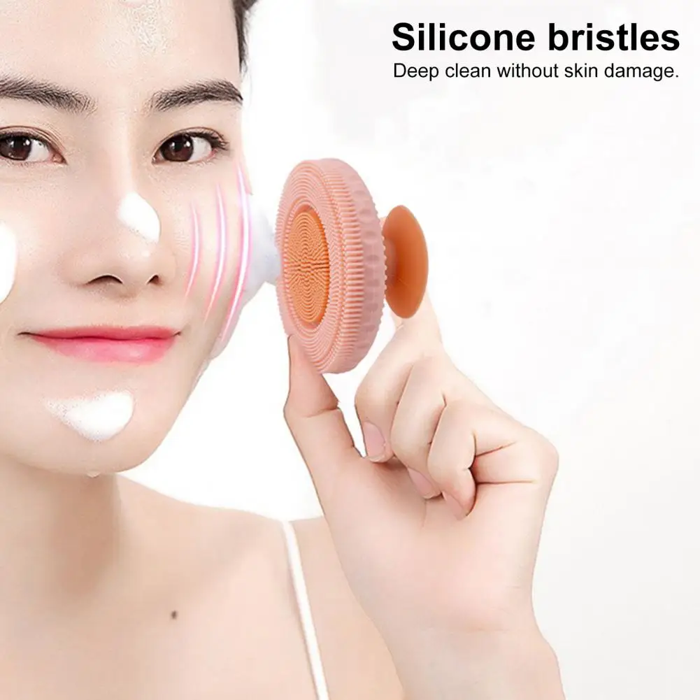 Cheek Area Tool Gentle Silicone Face Brush for Exfoliation Soft Touch Massager for Skin Portable Facial Pad for Dead Skin