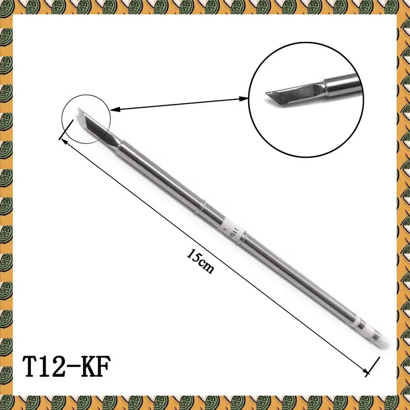 

A77I 3Pcs T12 Series Iron Tip T12-K KU KF For HAKKO Solder Iron Tips Soldering Welding Stings