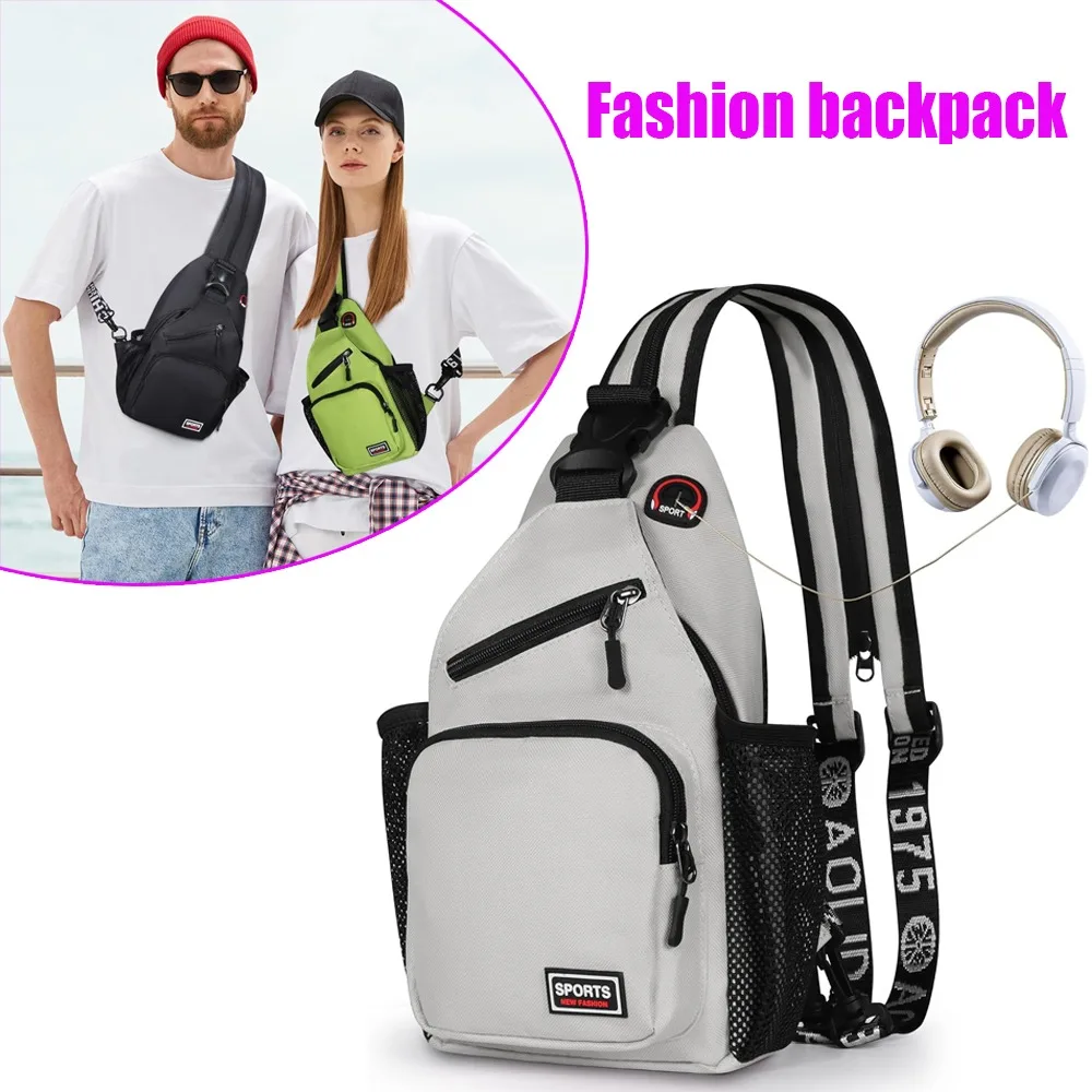 

1 Pcs New Shoulder Bag Man 2025 Casual Chest Business Male MultiFunctional Women Backpack Cycling Sports Rucksack Travel Pack