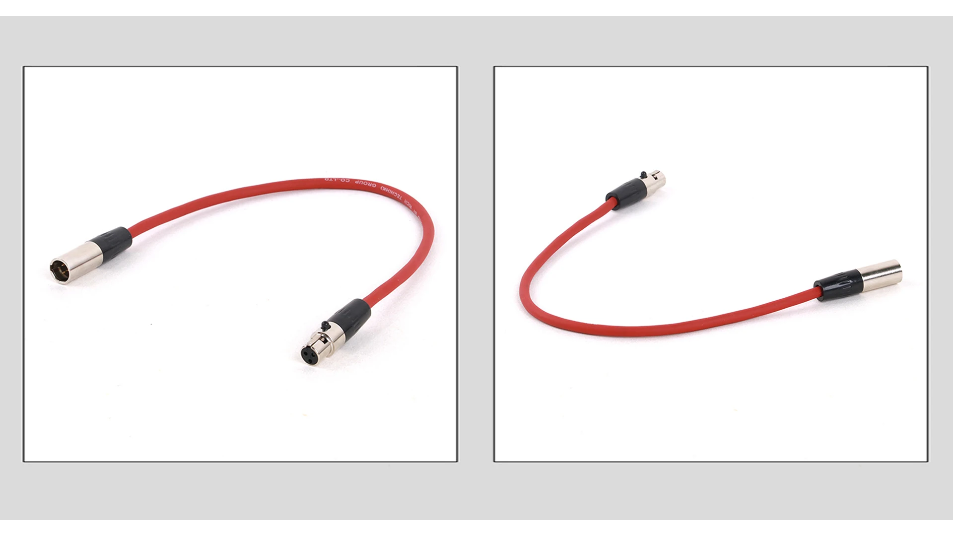 GuerGuo 1 Stück 3-poliger Mini-XLR-Stecker auf Mini-XLR-Buchse, mehrere Farben, Kabel für Pro-Ansteckmikrofon, 0,2 m–15 m – Detail 7