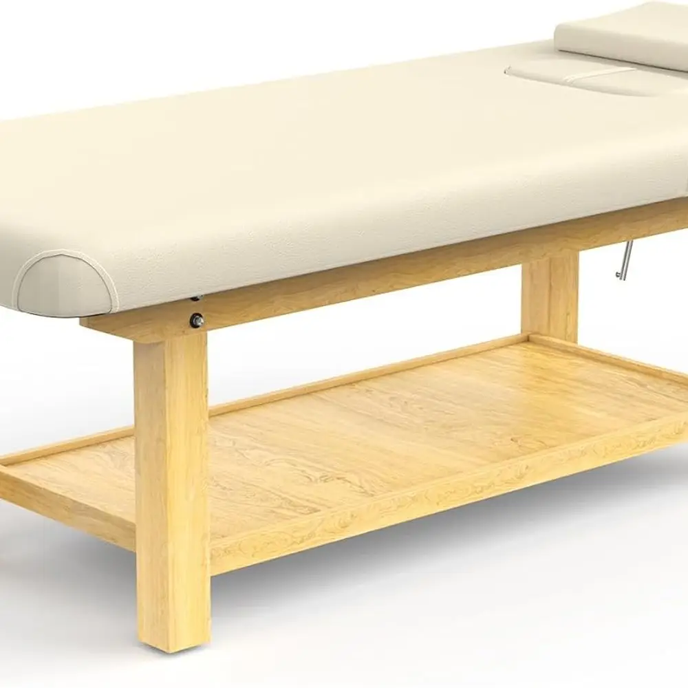 

PU Leather Massage Table, 31.5 Wide x 75 Long, 4-Legged, Ideal for Physical Therapy and Spa Treatments Customized
