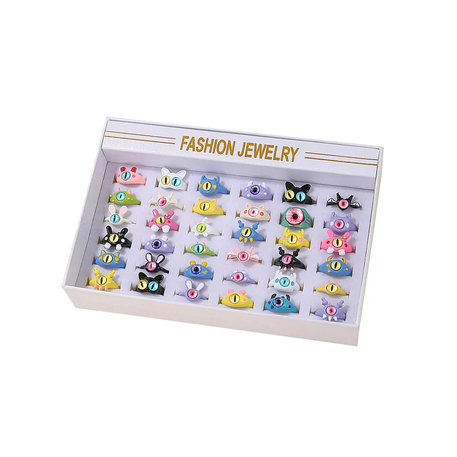 36 Pieces Girl Jewelry Rings Lovely Princess Dress up Cartoon Rings for Ages 4 5 6 7 Year Old Kids Party Toys Birthday Holiday