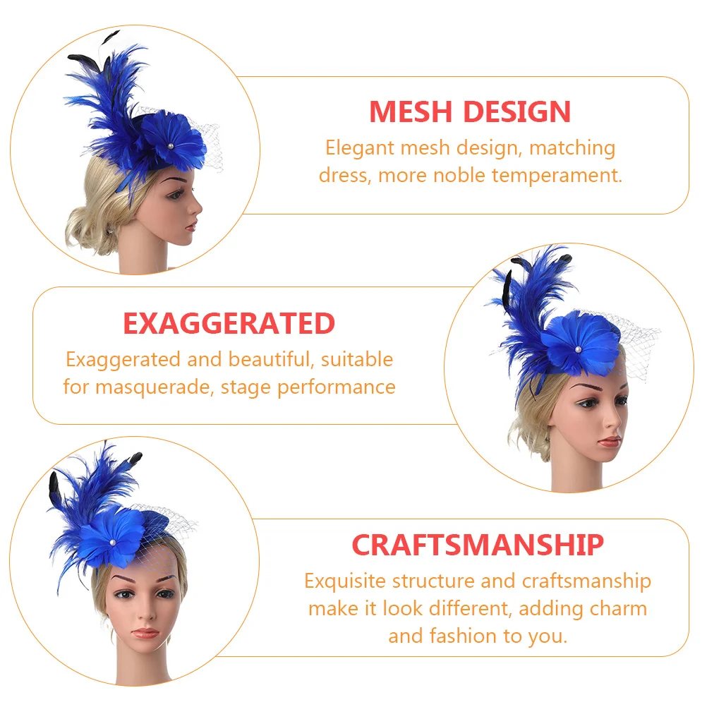 

Bridal Veil Mini Hat Elegant Mesh Design Wedding Party Accessories Hair Clip Headpiece Bride Fascinator Top Hat
