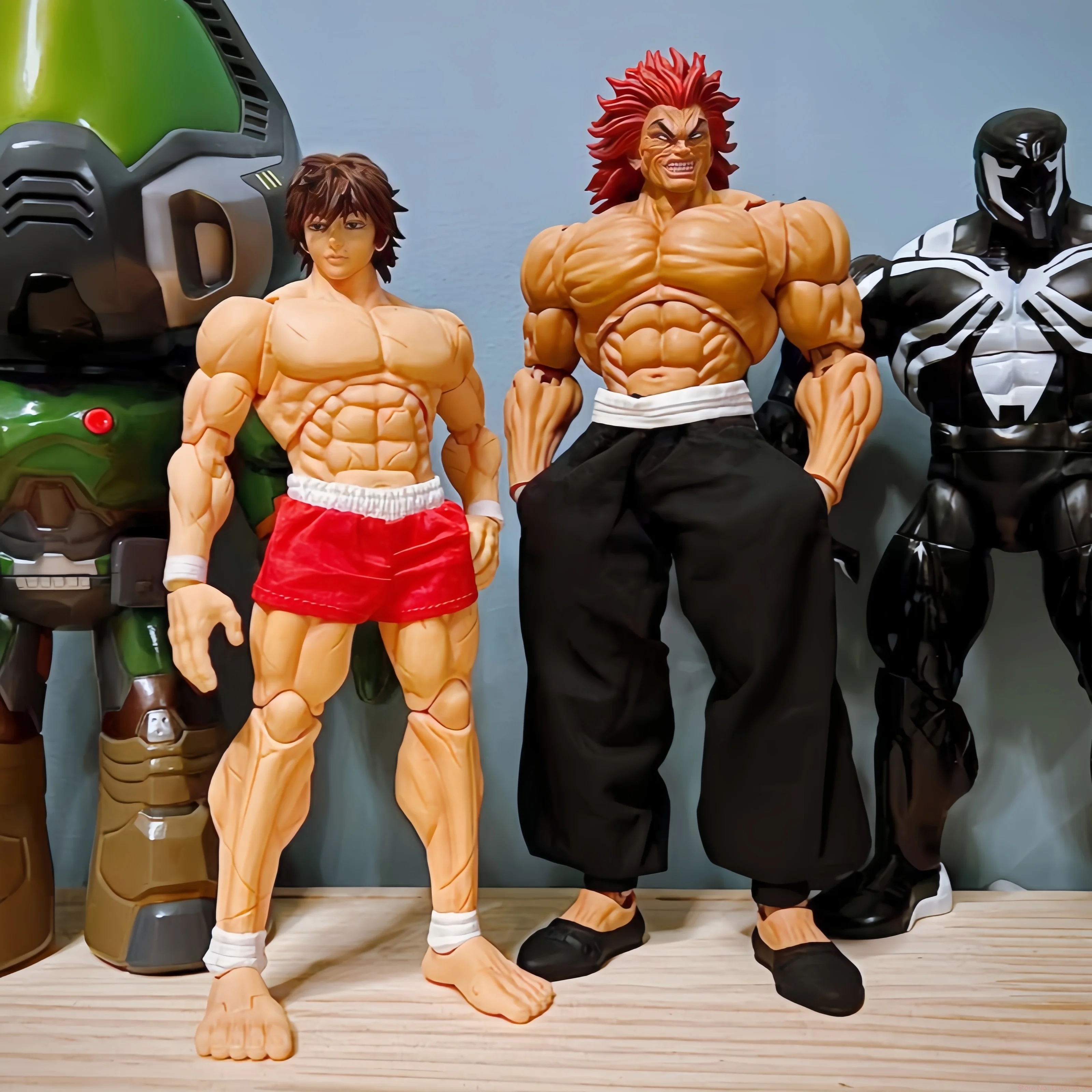 Hot Sale Yujiro Hanma And Baki Hanma St 1/12 Grappler Serie Anime Figures Movable Pvc Model Statue Decoration Toy Christmas Gift