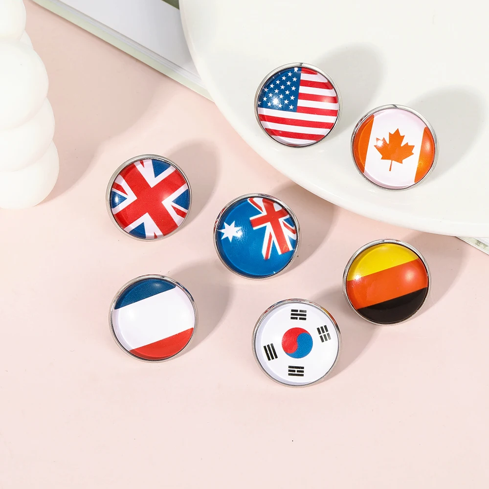 국기 컬렉션 유리 핀 미국 영국 프랑스 독일 한국 호주 - Home Decor Canada 리뷰 및 가격
