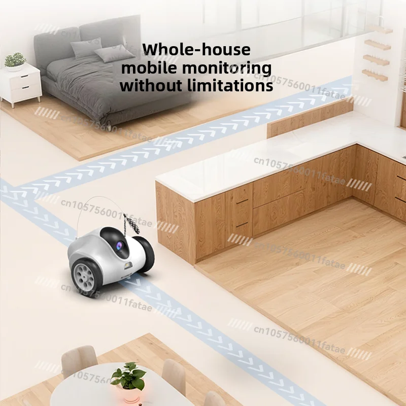 Pet Monitoring Removable Home Webcam, Video and Voice Two-way Intercom To Accompany Cats and Dogs