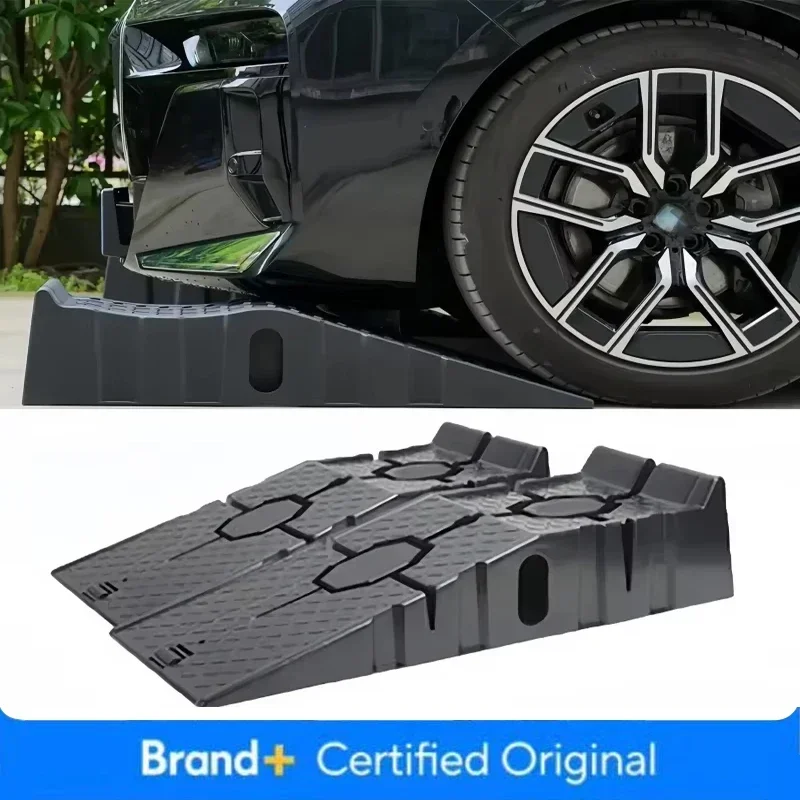 

Heavy Duty Car Ramps Antiskid Working Plastic Support 2pcs Load 2500KG Car Maintenance Tools Ramp Board Ladder Jack Lift