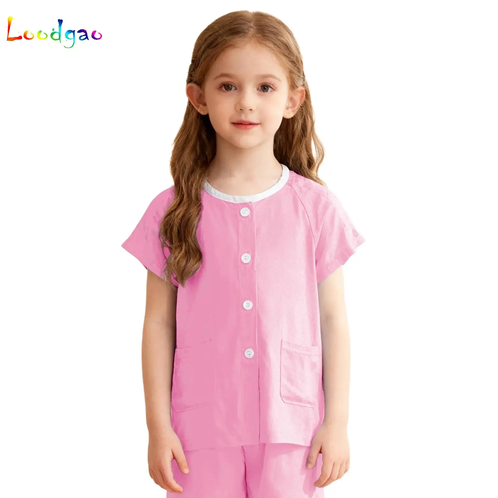 

Broken Arm Clothing Post Surgery Hospital Gowns Incontinence Bedridden Clothing Easy to Wear with Magic Stickers for Boys Girls
