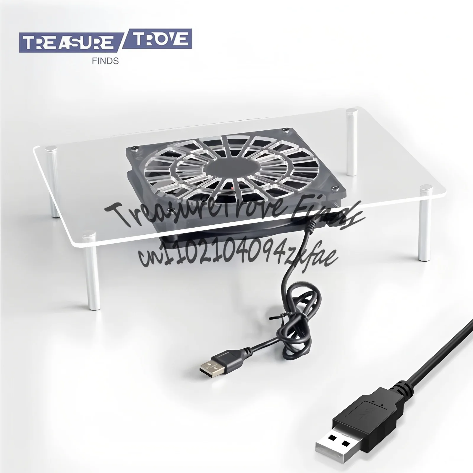 

Охлаждающая база маршрутизатора Кронштейн вентилятора 5 В USB-вентилятор Радиатор Wi-Fi Охлаждающий светильник База для кошек Регулируемая скорость