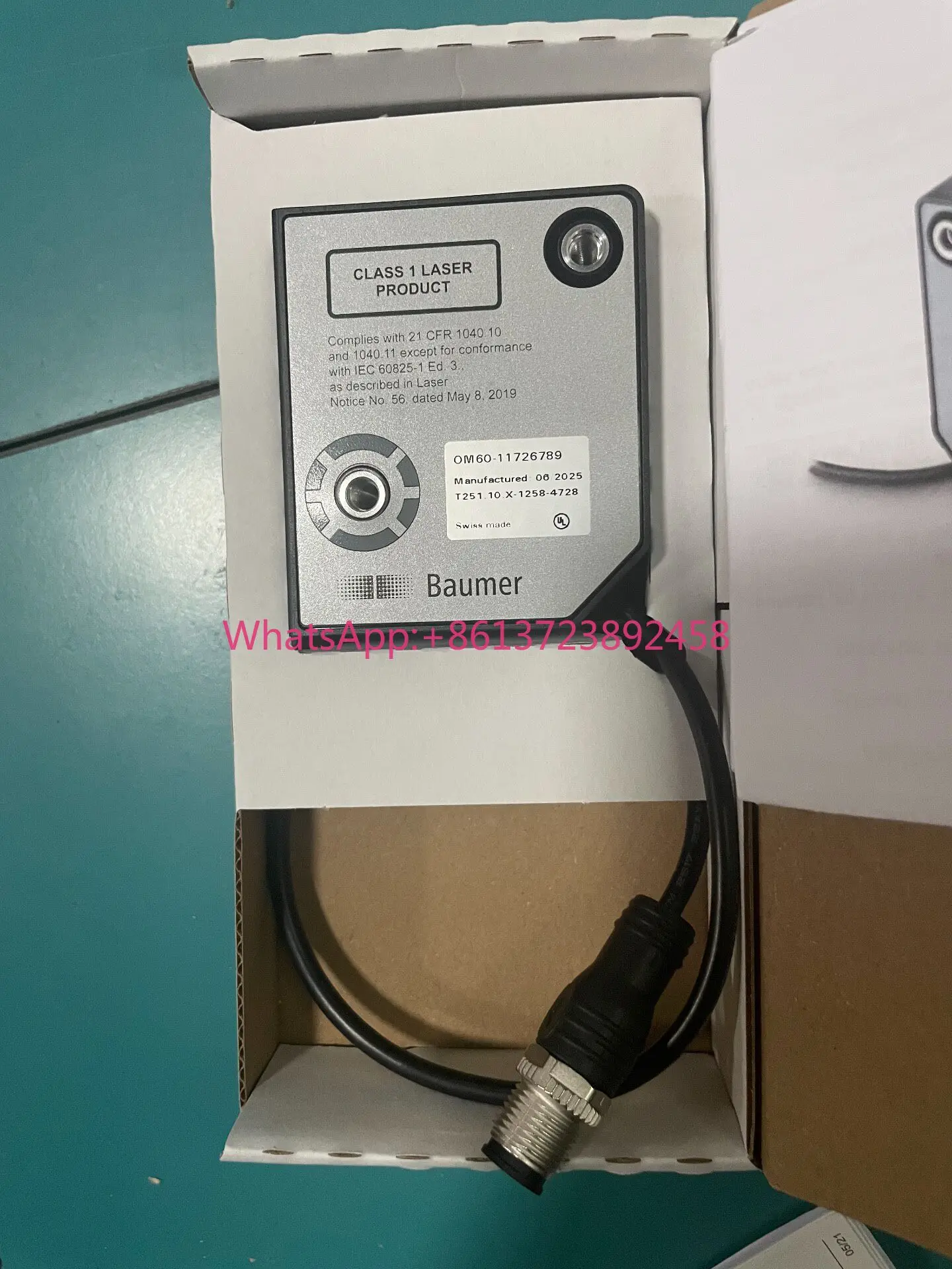 Swiss Baumer laser ranging sensor, OM60-P0135.HH. YIFV