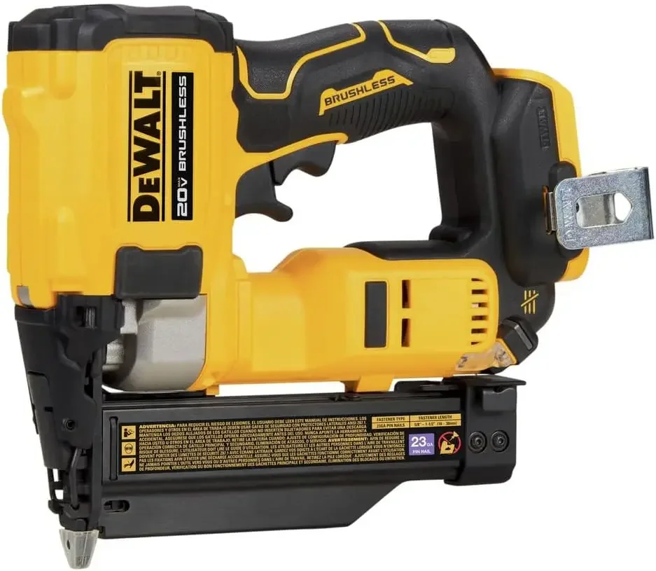 DEWALT ATOMIC 20V MAX Brushless Cordless 23 Ga. Pin Nailer, Bare Tool Only (DCN623B)