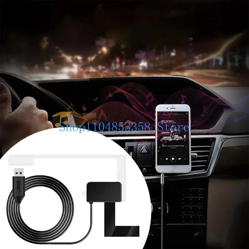 652F Innovative Car DAB+ Digital Radio Receiver USB Adapter High Sensitivity Antenna