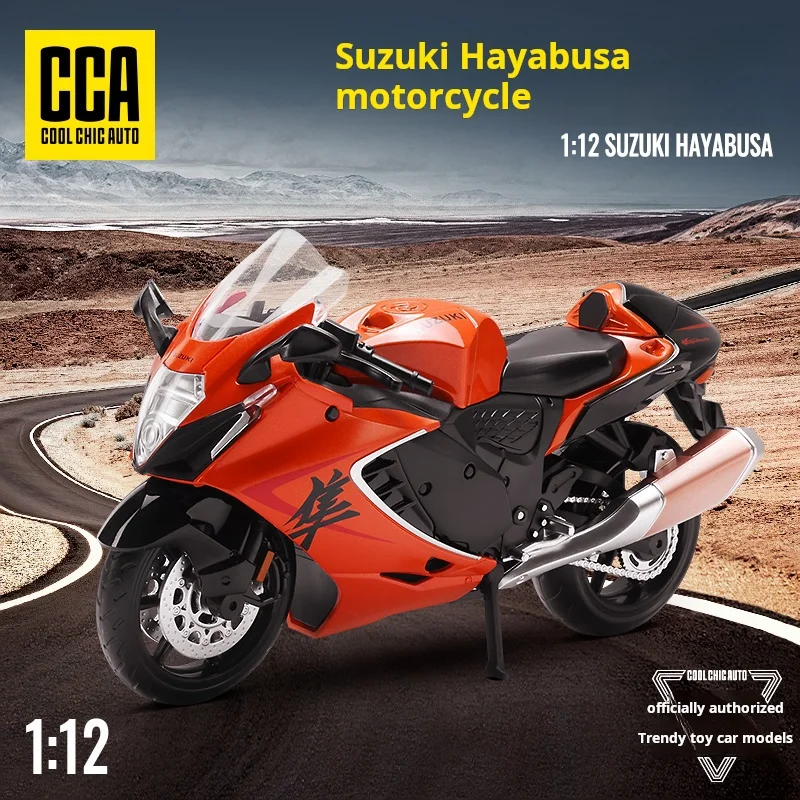 

1:12 Officially Licensed Boxed Suzuki Hayabusa Motorcycle Toy Model Simulation Alloy Locomotive Desktop Decoration