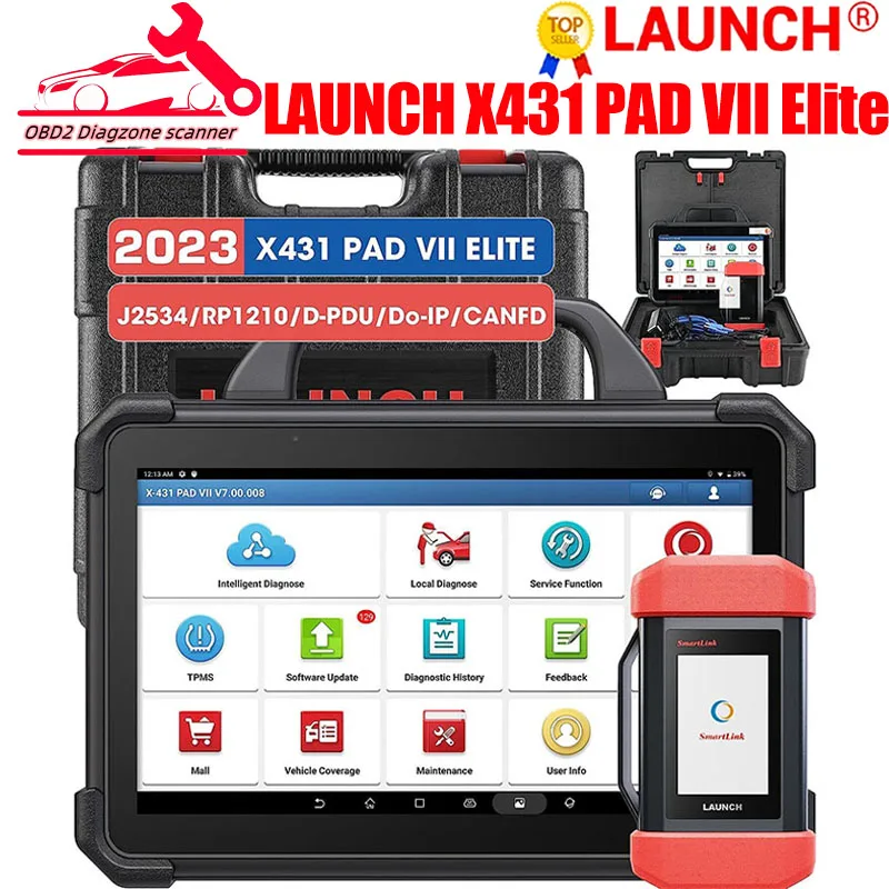 

X-431 LAUNCH X431 PAD7 Elite & X-PROG3 Set Automotive Diagnostic Programming Tool All Key Lost Key Programmer Immobilizer PADVII