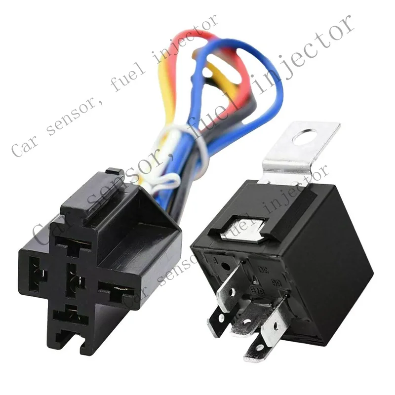 Q+ FOR DC 12V 40A SPDT 5-Pin Car Automotive Relay with Wires & Harness Socket Set