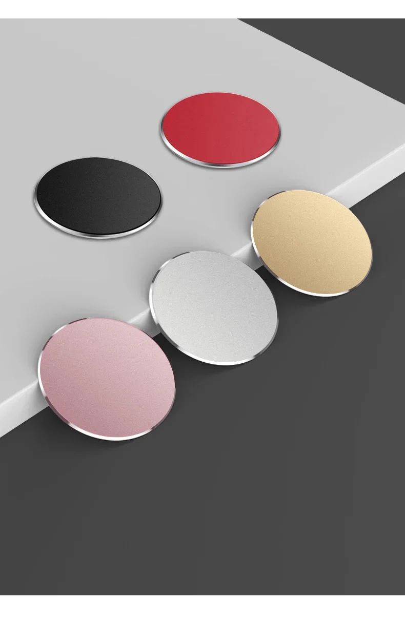 Dünne Metall Platte Disk Für Magnetische Auto Telefon Halter Eisen Blatt Aufkleber Disk Für Magnet Tablet Schreibtisch Telefon Auto Ständer Halterung Runde – Detail 6