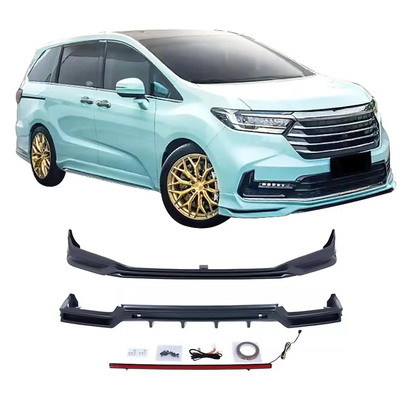 

For Honda Odyssey 2022-2023 Front Lip Rear Lip ABS Plastic Car Bumper Car Bodykit Auto Parts Diffuser Splitter