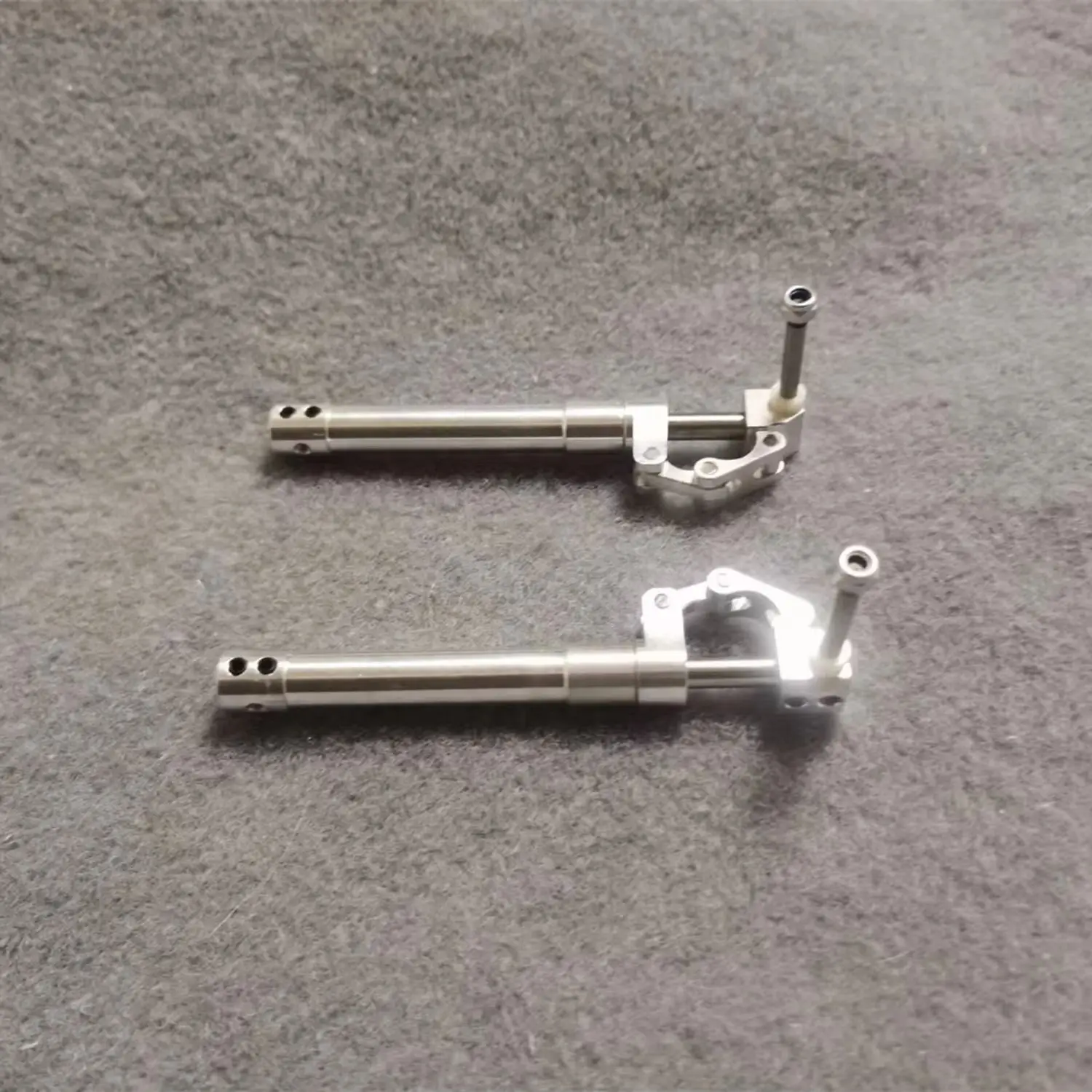 Train d'atterrissage CNC 6mm 70-175mm, rétrait d'amortissement à ressort pour Jet EDF 3.5kg, échelle de mise à niveau d'amortisseur en aluminium, pièces d'avion RC