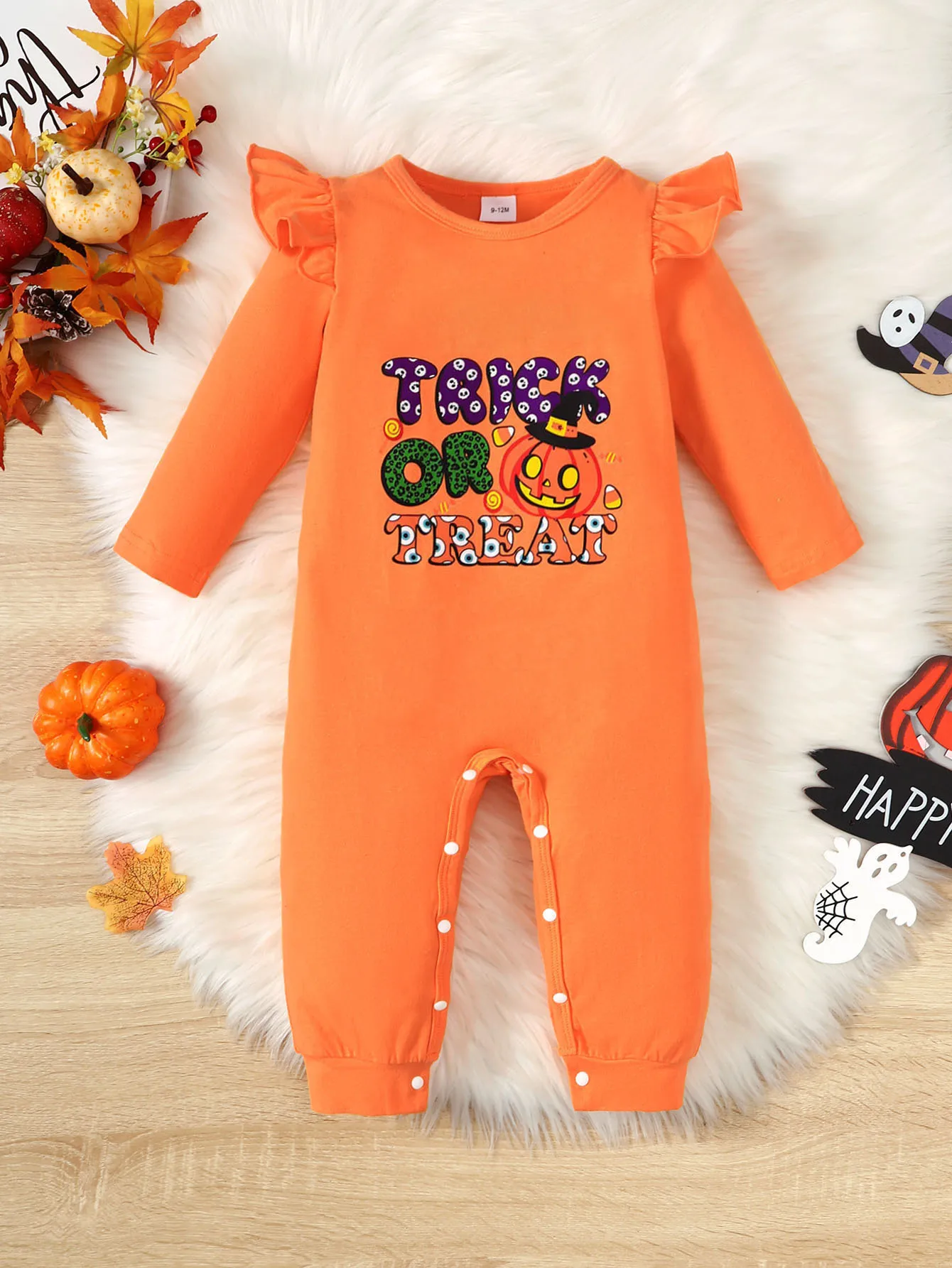 

Summer 0-1 Years Old Infant Baby Girls Casual Halloween Jumpsuit