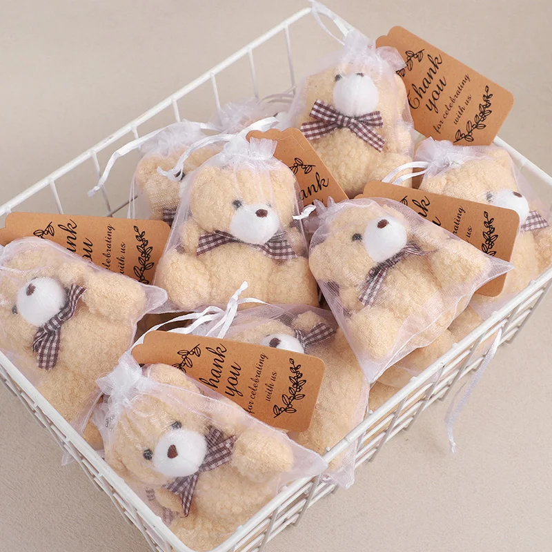 3/6/10/12/18/20er-Set Bären-Geschenkset mit Organzabeutel und Karte für Vollmondfeier, Hochzeitsdekoration, Geburtstagsfeier, Gastgeschenk – Detail 9